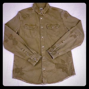 Zara Distressed Over shirt